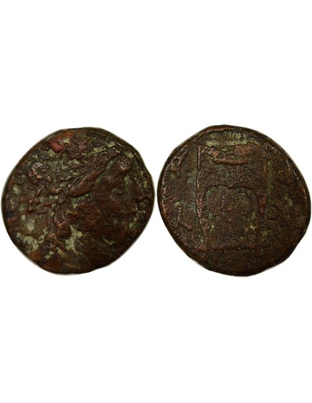 Grèce (Cyrénaïque) 1 dichalque Bronze 282-261 Av JC Cyrène