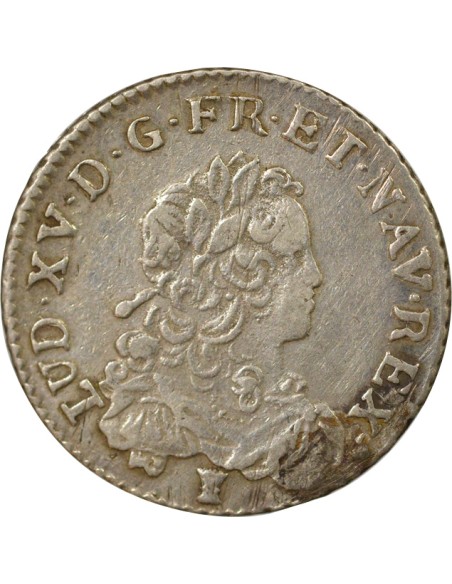 Louis XV 1/3 ecu Argent 1721 9 Rennes