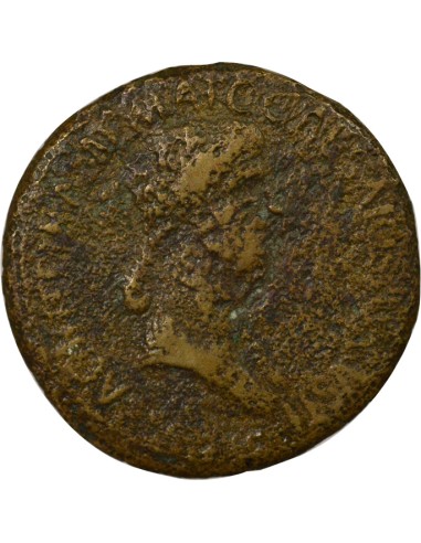 Rome Empire Agrippine l'Ainée Carpentum 1 sesterce Laiton 37-41 R Rome