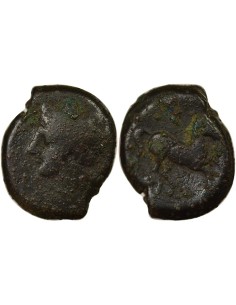 Grèce (Zeugitane) 1 unite Bronze IVe Siècle Av JC