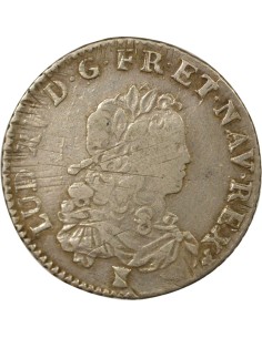 Louis XV Ecu de France 1/3 ecu Argent 1723 9 Rennes 2