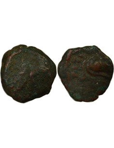 Grèce (Cyrénaïque) Ptolémée Apion 1 chalque Bronze 104-96 Av JC Cyrène