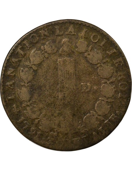 Louis XVI au Faisceau 12 deniers Cuivre 1791 A - Paris