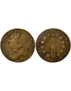 Louis XVI 12 deniers Cuivre 1792 A - Paris