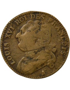 Louis XVI 12 deniers Cuivre 1792 A - Paris 2