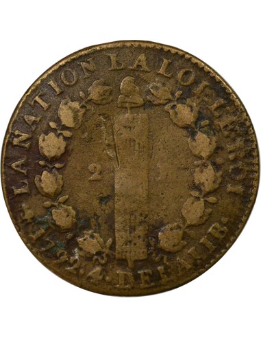 Louis XVI 12 deniers Cuivre 1792 A - Paris