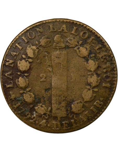 Louis XVI 12 deniers Cuivre 1792 A - Paris