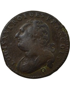 Louis XVI au Faisceau 12 deniers Cuivre 1792 Q Perpignan 2