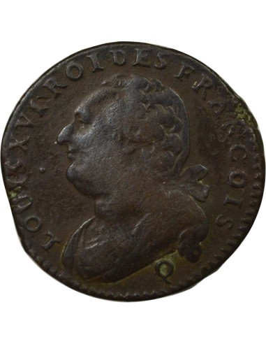 Louis XVI au Faisceau 12 deniers Cuivre 1792 Q Perpignan