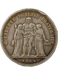 Camélinat 5 francs Argent 1871 A - Paris 2