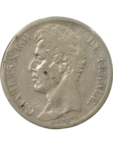 Charles X 2 francs Argent 1829 H La Rochelle