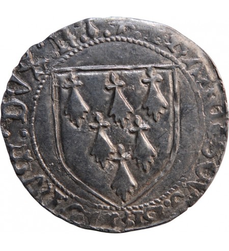 DUCHE DE BRETAGNE, FRANCOIS II - GROS A L'ECU RENNES