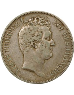 Louis-Philippe Ier Tr. en Creux 5 francs Argent 1830 K Bordeaux 2