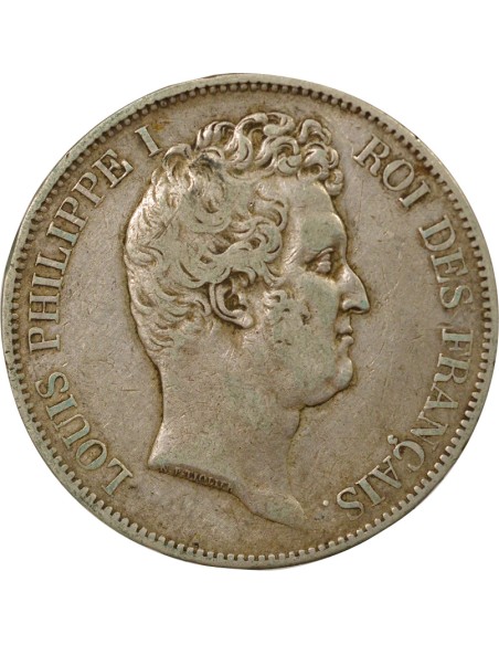 Louis-Philippe Ier Tr. en Creux 5 francs Argent 1830 K Bordeaux