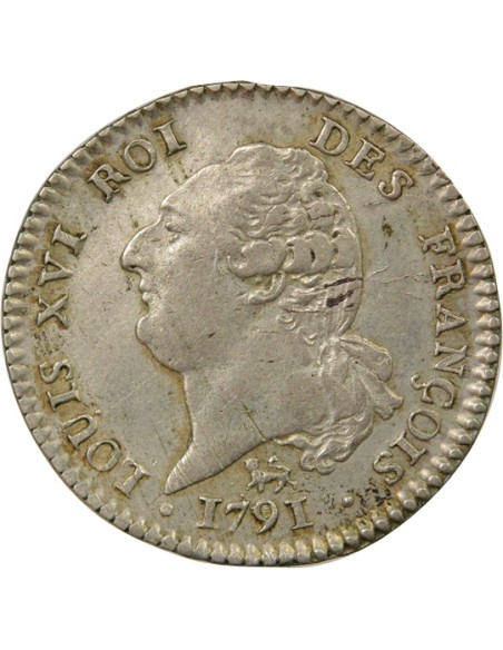 Louis XVI au Génie 15 sols Argent 1791 A - Paris