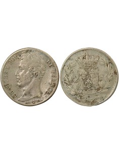 Charles X 2 francs Argent 1827 B Rouen