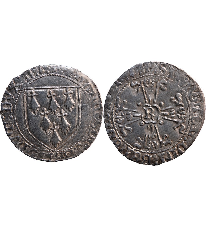 DUCHE DE BRETAGNE, FRANCOIS II - GROS A L'ECU RENNES