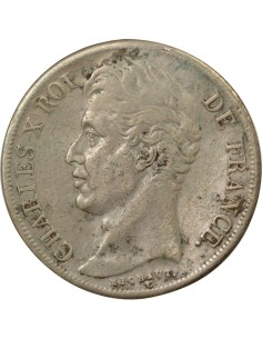 Charles X 2 francs Argent 1827 B Rouen 2