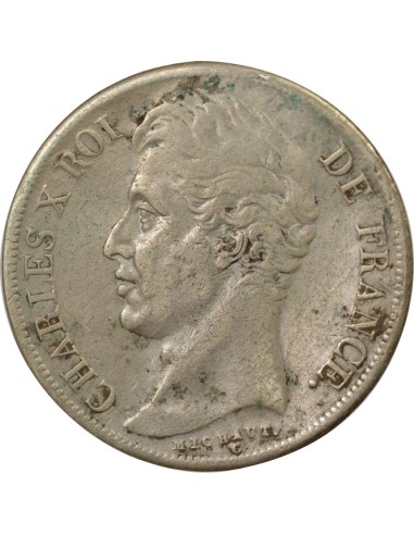 Charles X 2 francs Argent 1827 B Rouen