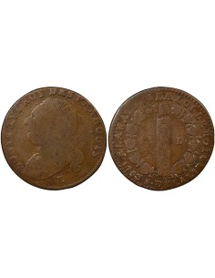 Louis XVI au Faisceau 12 deniers Cuivre 1793 L Bayonne