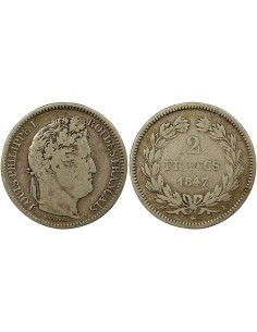 Louis-Philippe Ier 2 francs Argent 1847 A - Paris