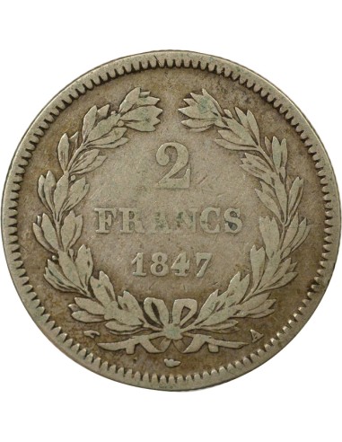 Louis-Philippe Ier 2 francs Argent 1847 A - Paris
