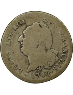 Louis XVI au Génie 30 sols Argent 1792 W Lille 2