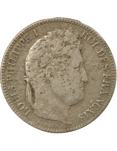 Louis-Philippe Ier Tête Laurée 1 franc Argent 1844 A - Paris