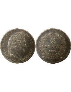 Louis-Philippe Ier 1/4 franc Argent 1839 A - Paris