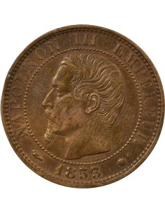 Napoléon III Tête nue 5 centimes Bronze 1853 MA Marseille 2
