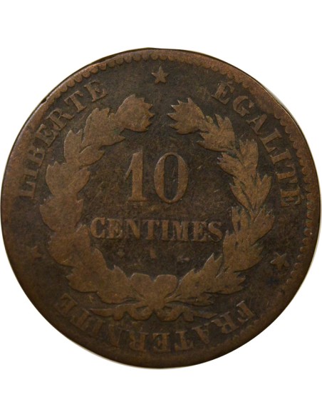 10 centimes Bronze 1871 K Bordeaux