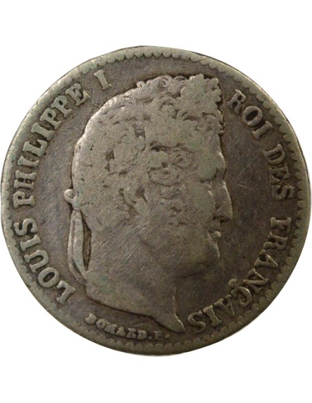 Louis-Philippe Ier 1/4 franc Argent 1837 A - Paris
