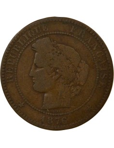 Cérès 10 centimes Bronze 1876 A - Paris 2