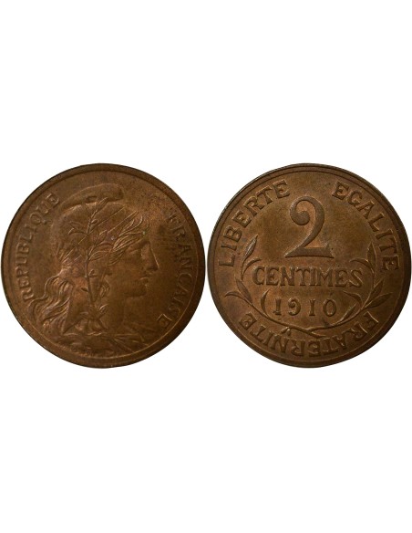 Dupuis 2 centimes Bronze 1910 J Paris