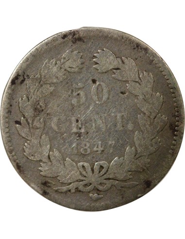 Louis-Philippe Ier 50 centimes Argent 1847 A - Paris