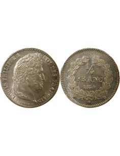 Louis-Philippe Ier 1/4 franc Argent 1834 W Lille