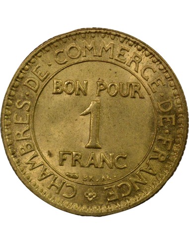 Chambre de Commerce 1 franc Cuivre-Aluminium 1923 A Paris