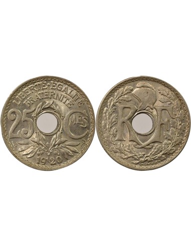 Lindauer 25 centimes Cuivre-Nickel 1920 A Paris