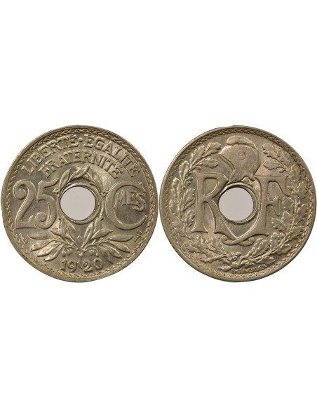 Lindauer 25 centimes Cuivre-Nickel 1920 A Paris