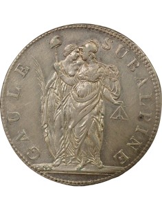 Italie 5 francs Argent An 9 T Turin 2