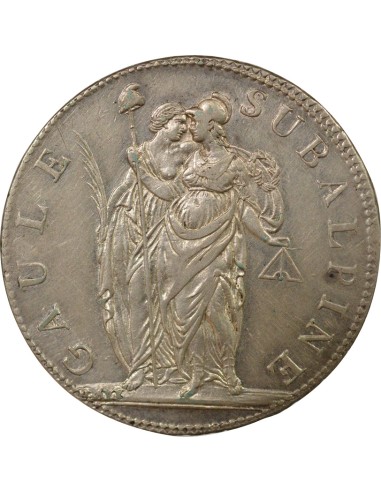 Italie 5 francs Argent An 9 T Turin