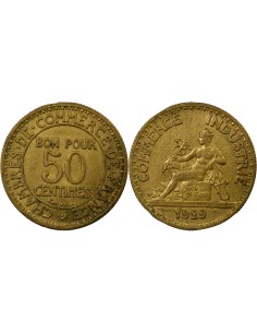 Chambre de Commerce 50 centimes Cuivre-Aluminium 1929 A Paris