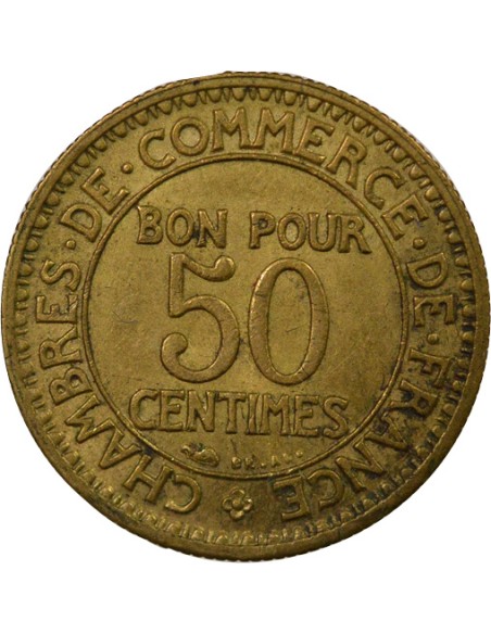 Chambre de Commerce 50 centimes Cuivre-Aluminium 1929 A Paris