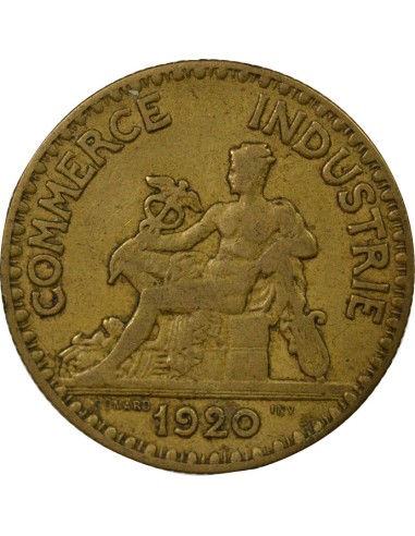 Chambre de Commerce 2 francs Cuivre-Aluminium 1920 A Paris