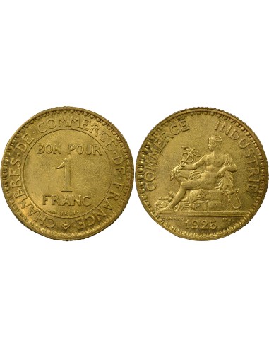 Chambre de Commerce 1 franc Cuivre-Aluminium 1925 A Paris