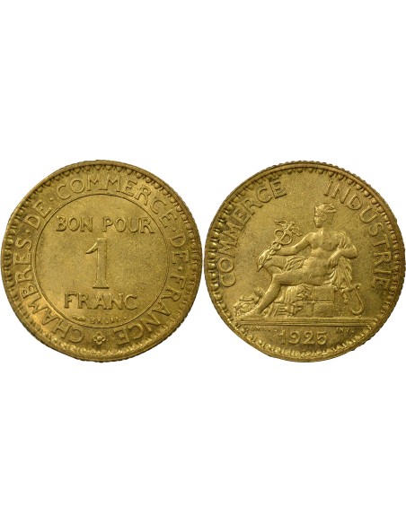 Chambre de Commerce 1 franc Cuivre-Aluminium 1925 A Paris