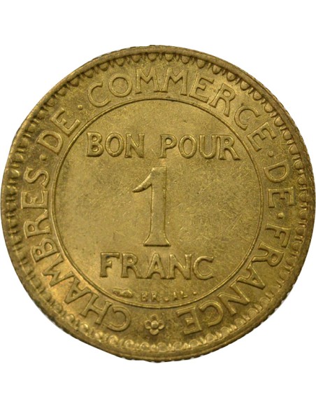 Chambre de Commerce 1 franc Cuivre-Aluminium 1925 A Paris