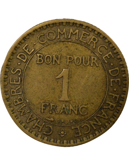 Chambre de Commerce 1 franc Cuivre-Aluminium 1920 A Paris