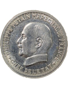 Pétain Type adopté 5 francs Aluminium 1941 A Paris 2