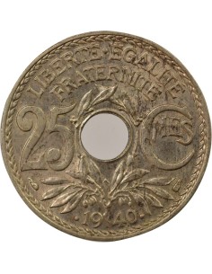 Lindauer 25 centimes Maillechort 1940 A Paris 2